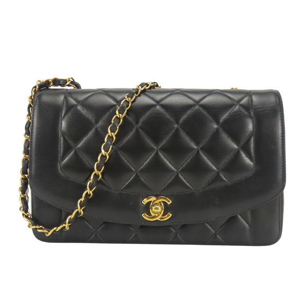 Chanel Diana Lambskin Shoulder Bag