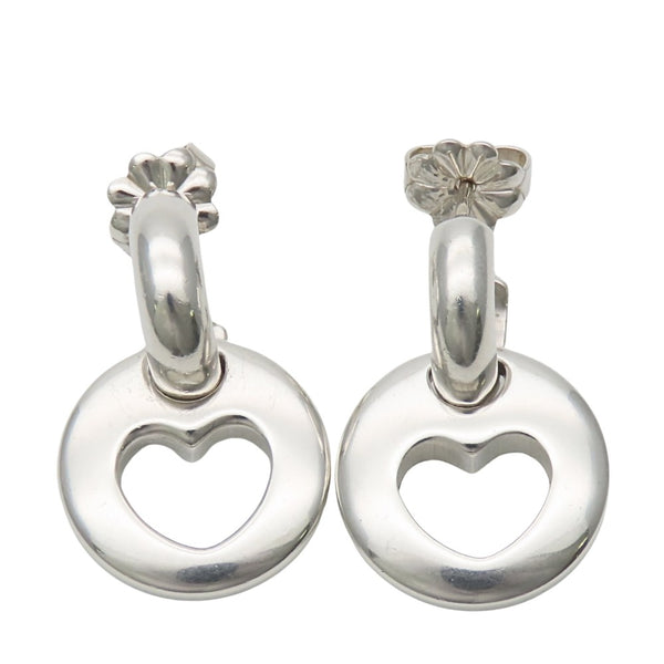 Tiffany&Co. Pierced Heart Silver Earrings