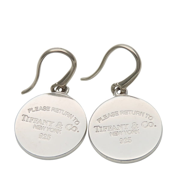 Tiffany&Co. Return to Round Silver Earrings