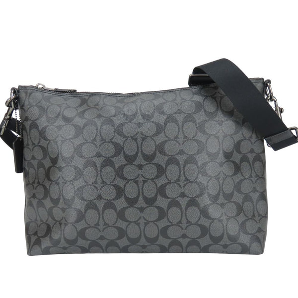 Coach Signature PVC Coated Canvas Leather Shoulder Bag