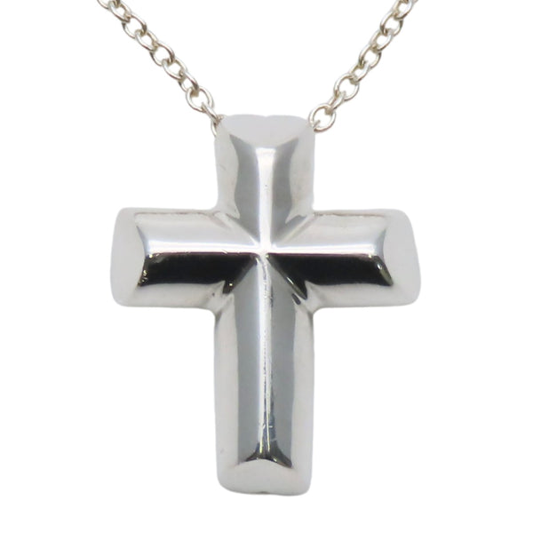 TIFFANY&Co. Paloma Picasso Tenderness Heart Cross Silver Necklace