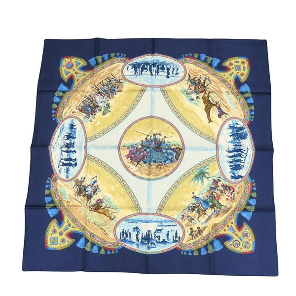 Hermes CAVALIERS PEULS Silk Scarf
