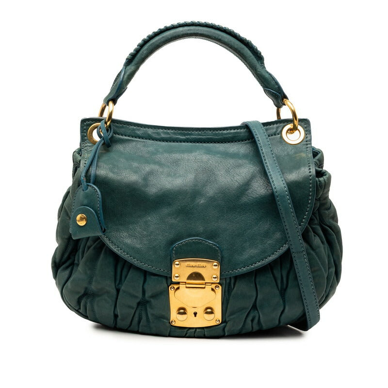 Miu Miu Matelasse Leather 2way Bag