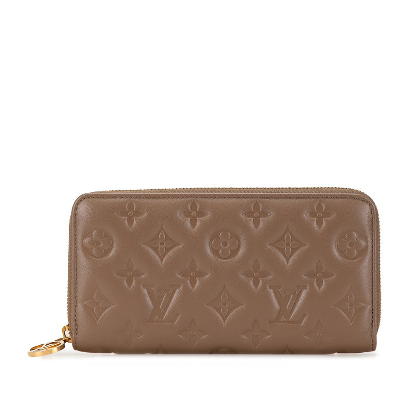 Louis Vuitton Zippy Wallet Monogram Embossed Lambskin Wallet
