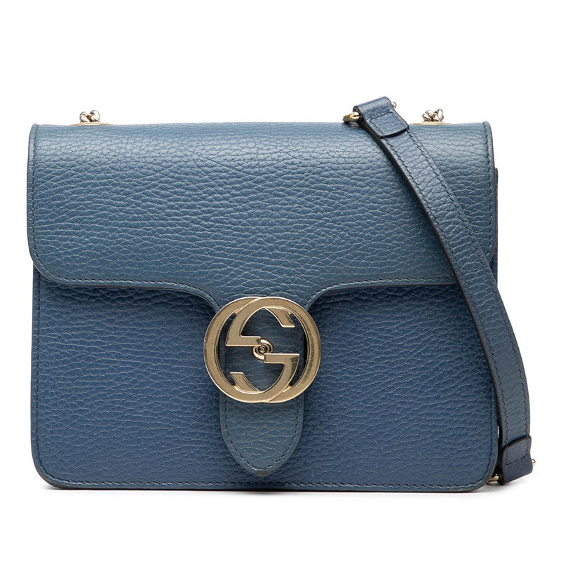 Gucci Interlocking G Leather Shoulder Bag