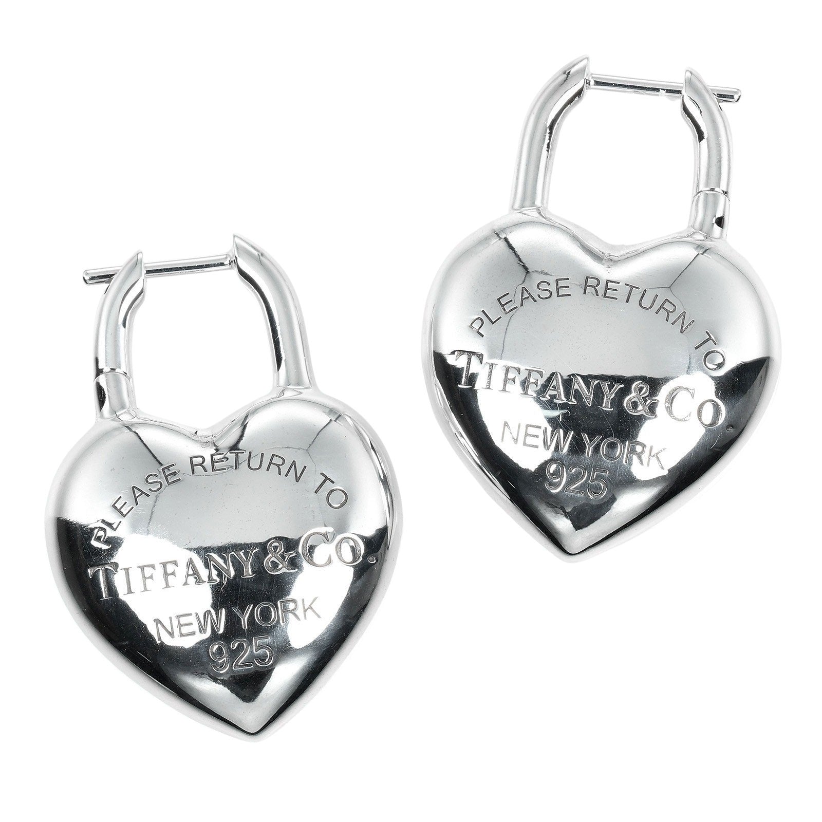 Tiffany&Co. Return to Tiffany Full Heart Silver 925 Earrings