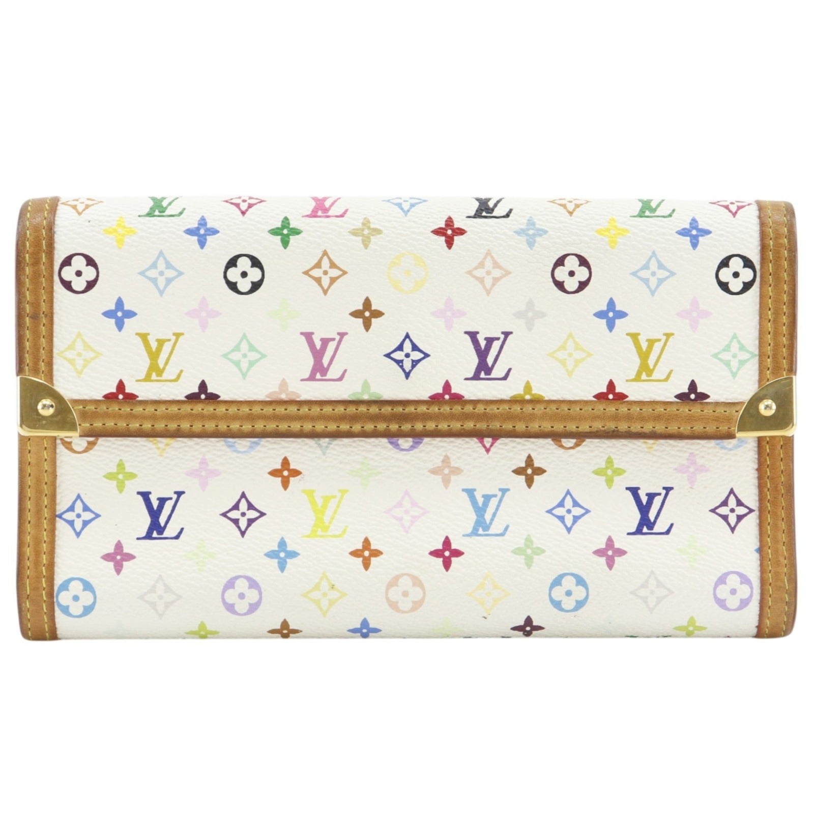 Louis Vuitton Monogram Multicolore Trifold Long Wallet