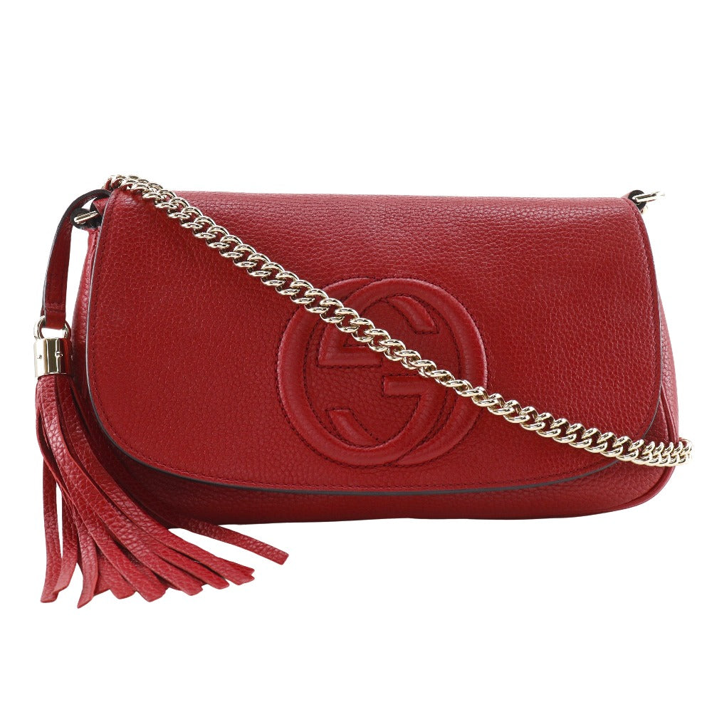 Gucci Soho Interlocking G Leather Shoulder Bag