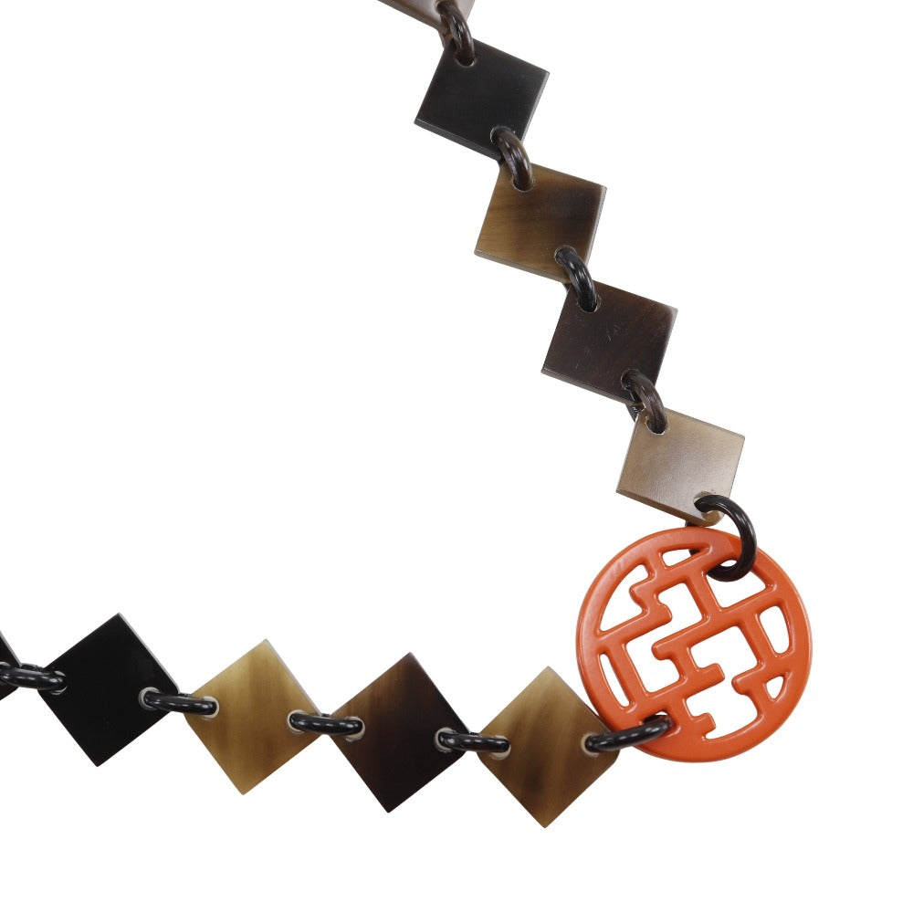 Hermes Diva Buffalo Horn Necklace