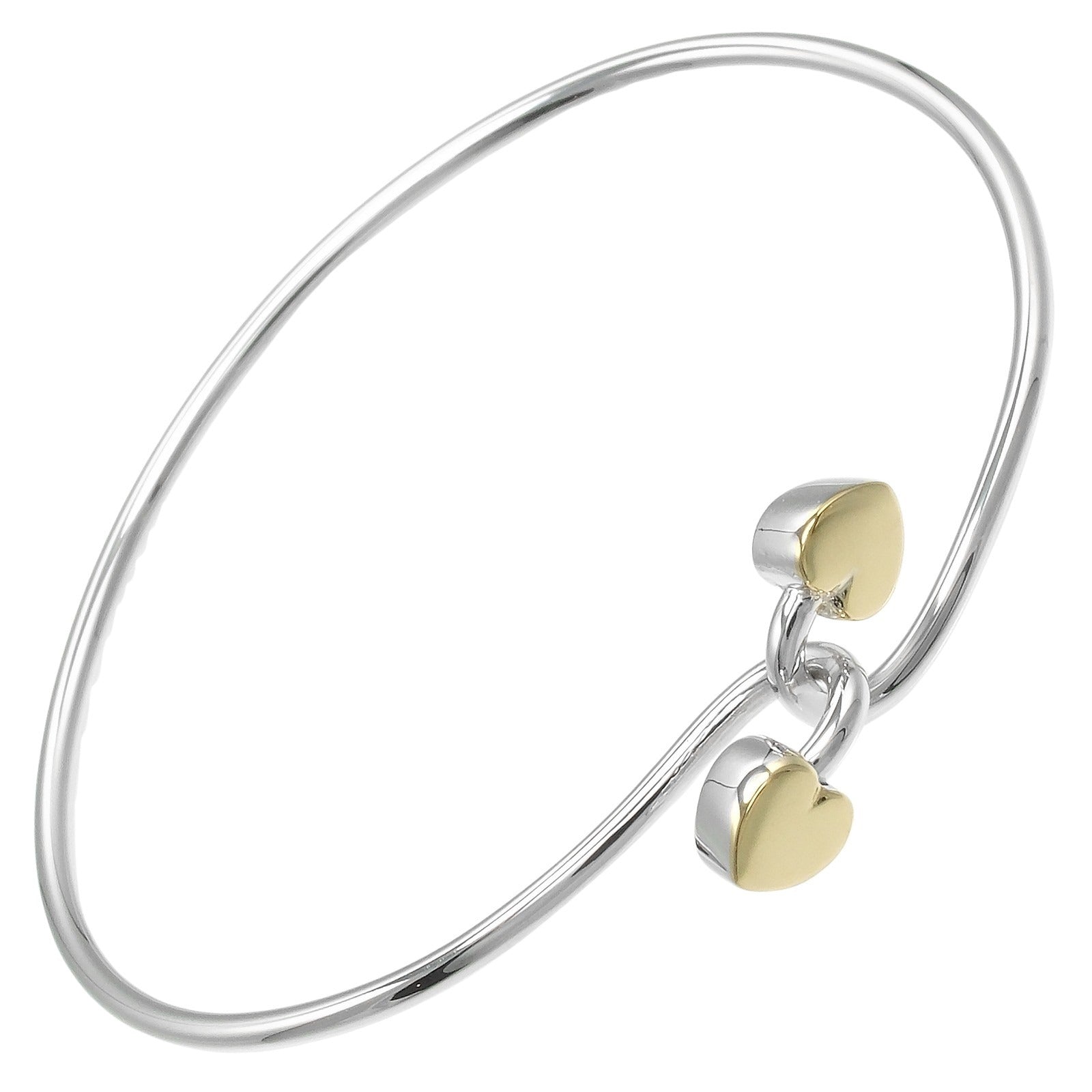 Tiffany & Co. Double Heart Silver 925 Au750 Bracelet