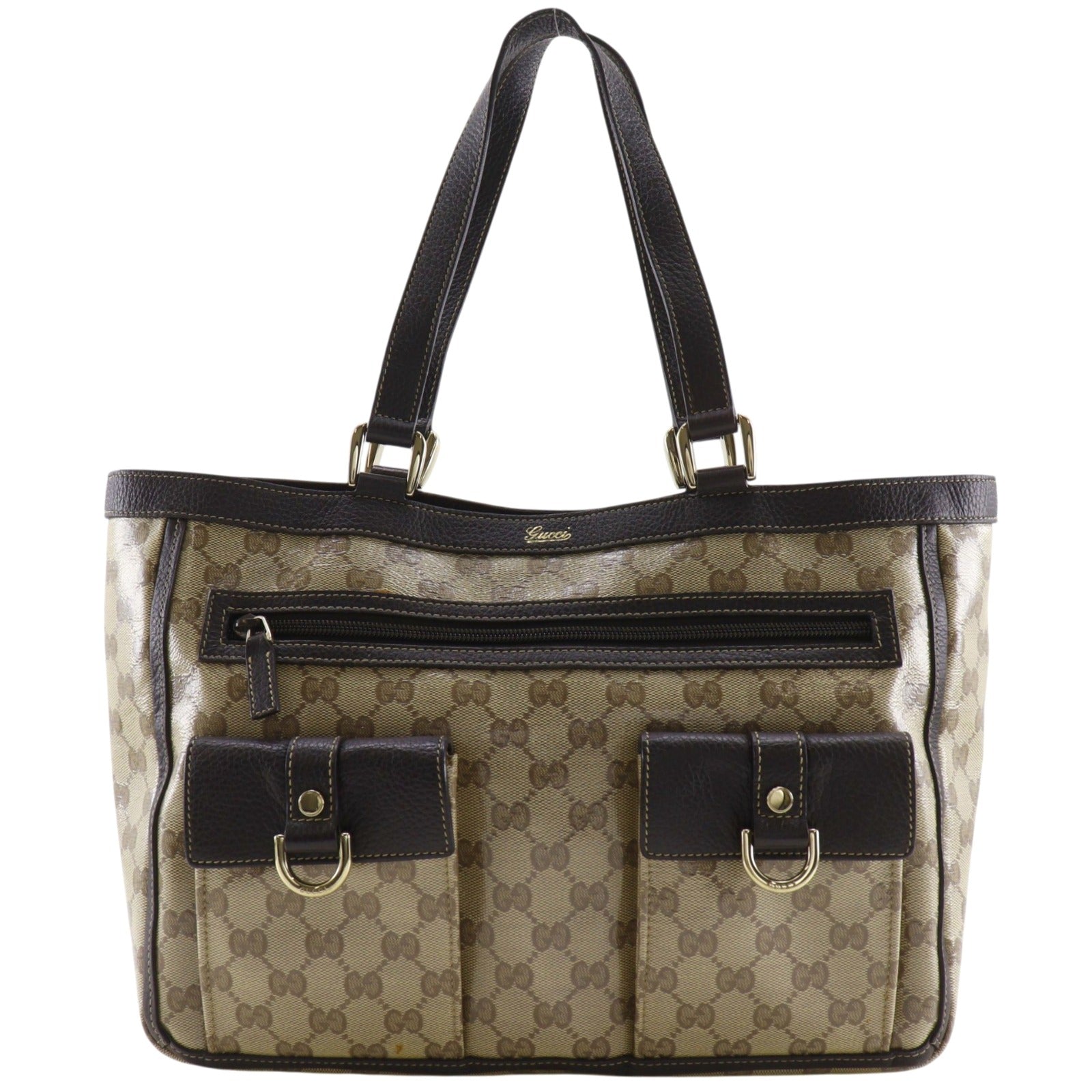 Gucci GG Crystal PVC Tote Bag