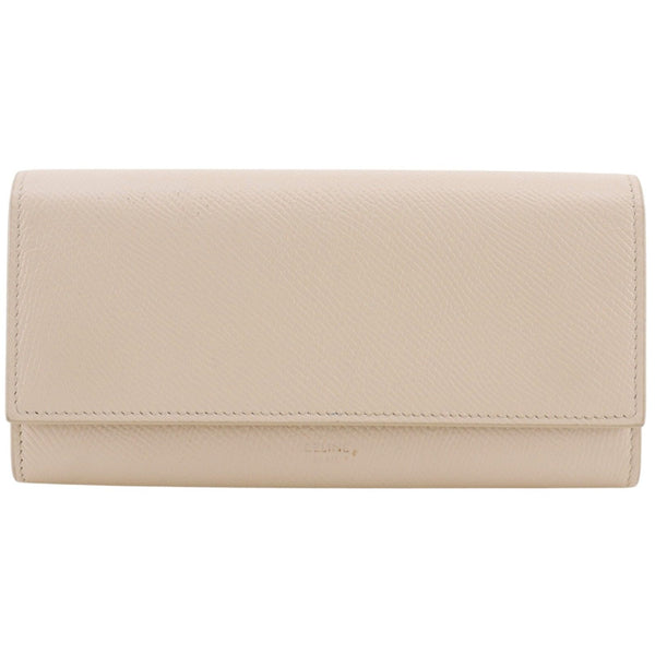 CELINE Large Flap Wallet Calf Long Wallet