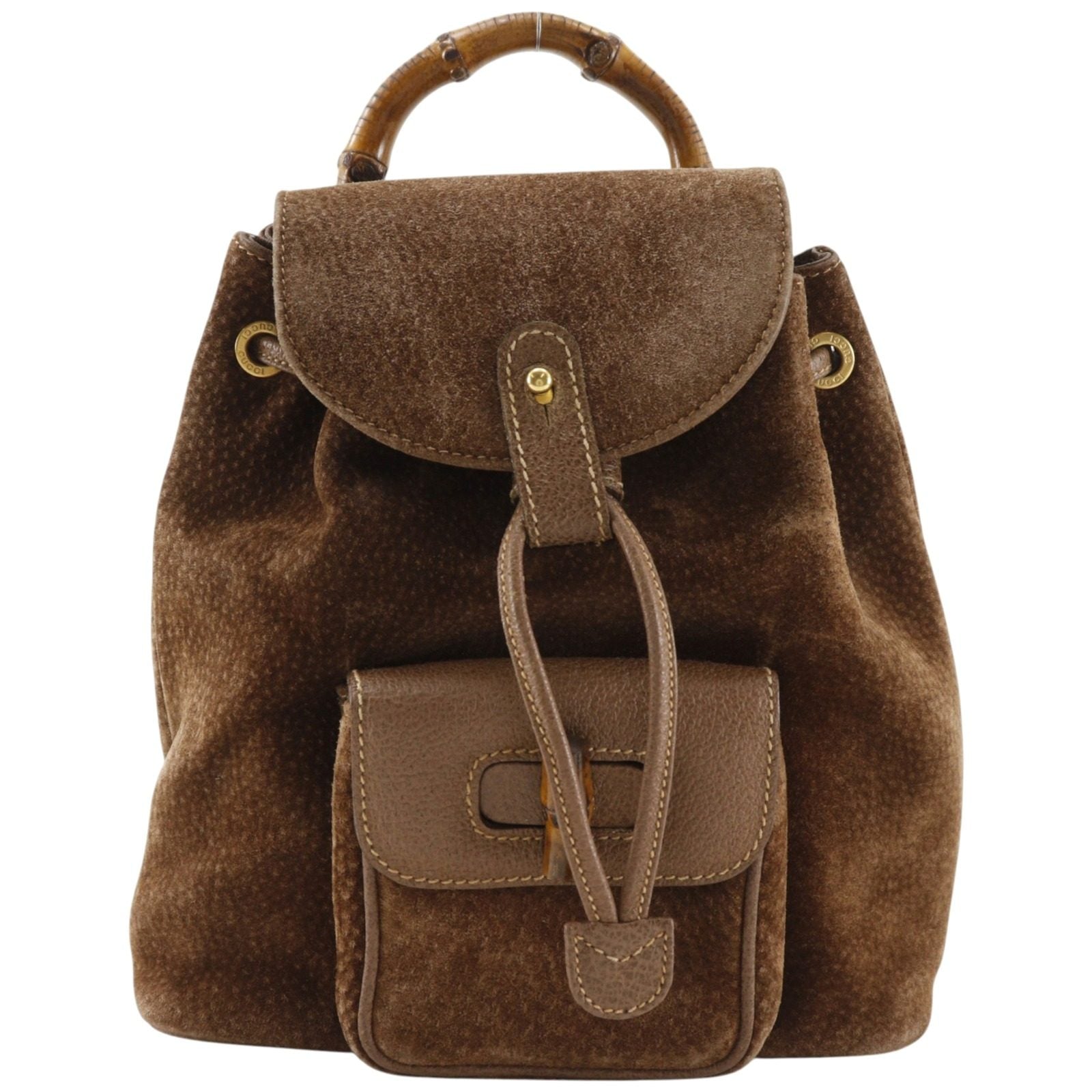 Gucci Bamboo Suede Mini Backpack – LuxUness