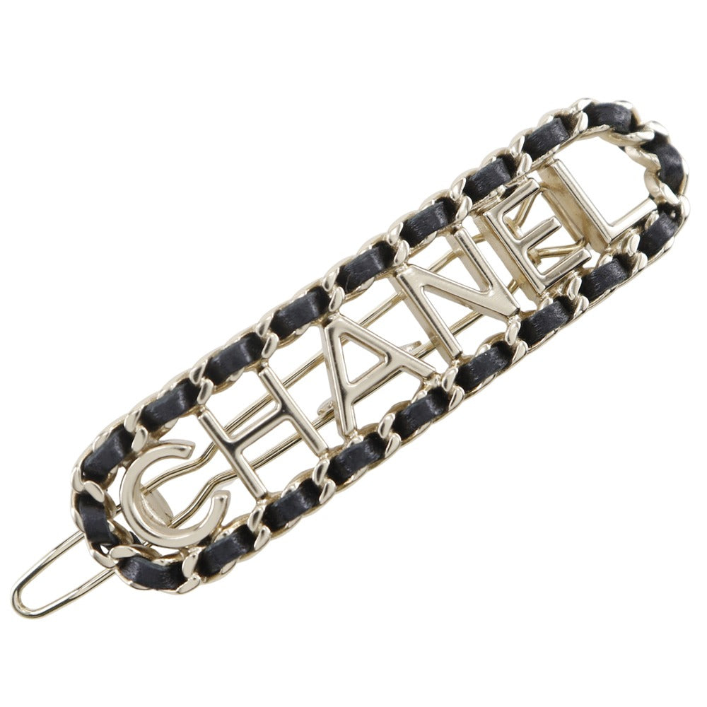 Chanel CHANEL Logo Chain Barrette Barrette