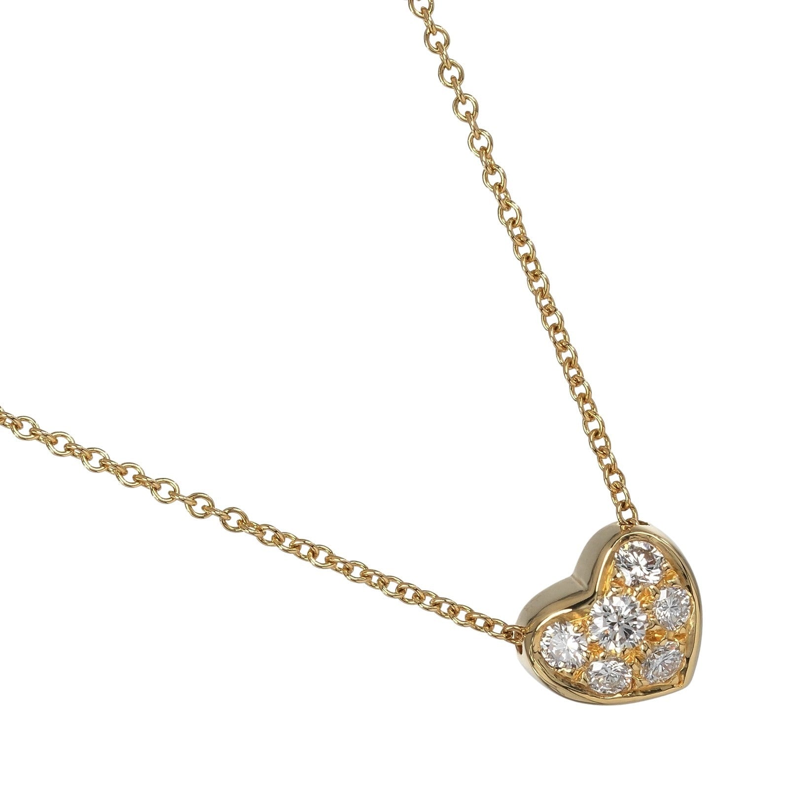 Tiffany Pave Heart Au750 Necklace