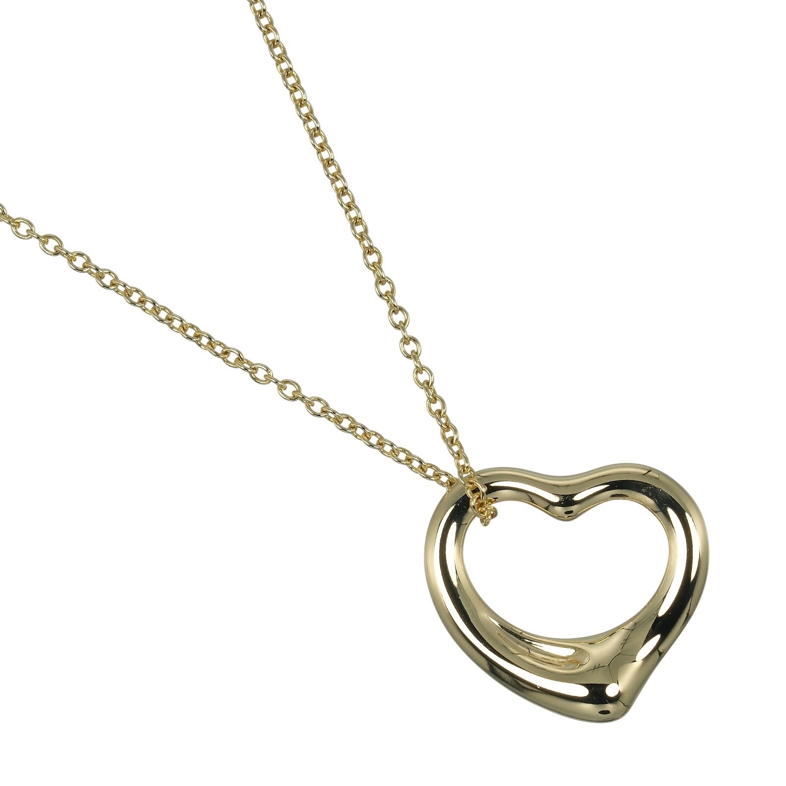 TIFFANY&Co. Open Heart Au750 Necklace