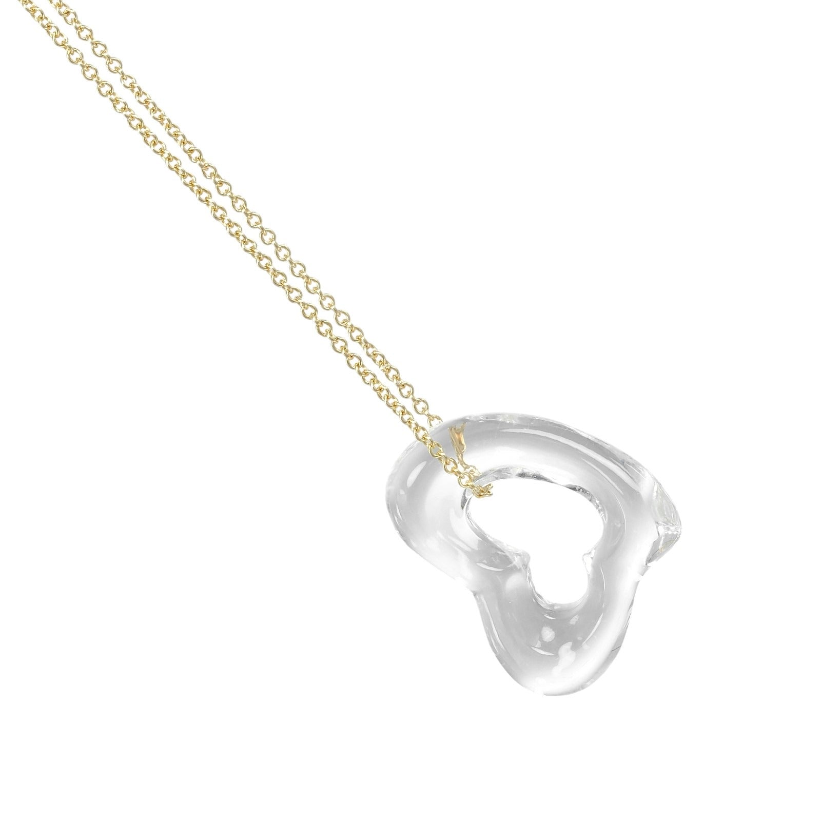 TIFFANY&Co. Open Heart Au750 Necklace