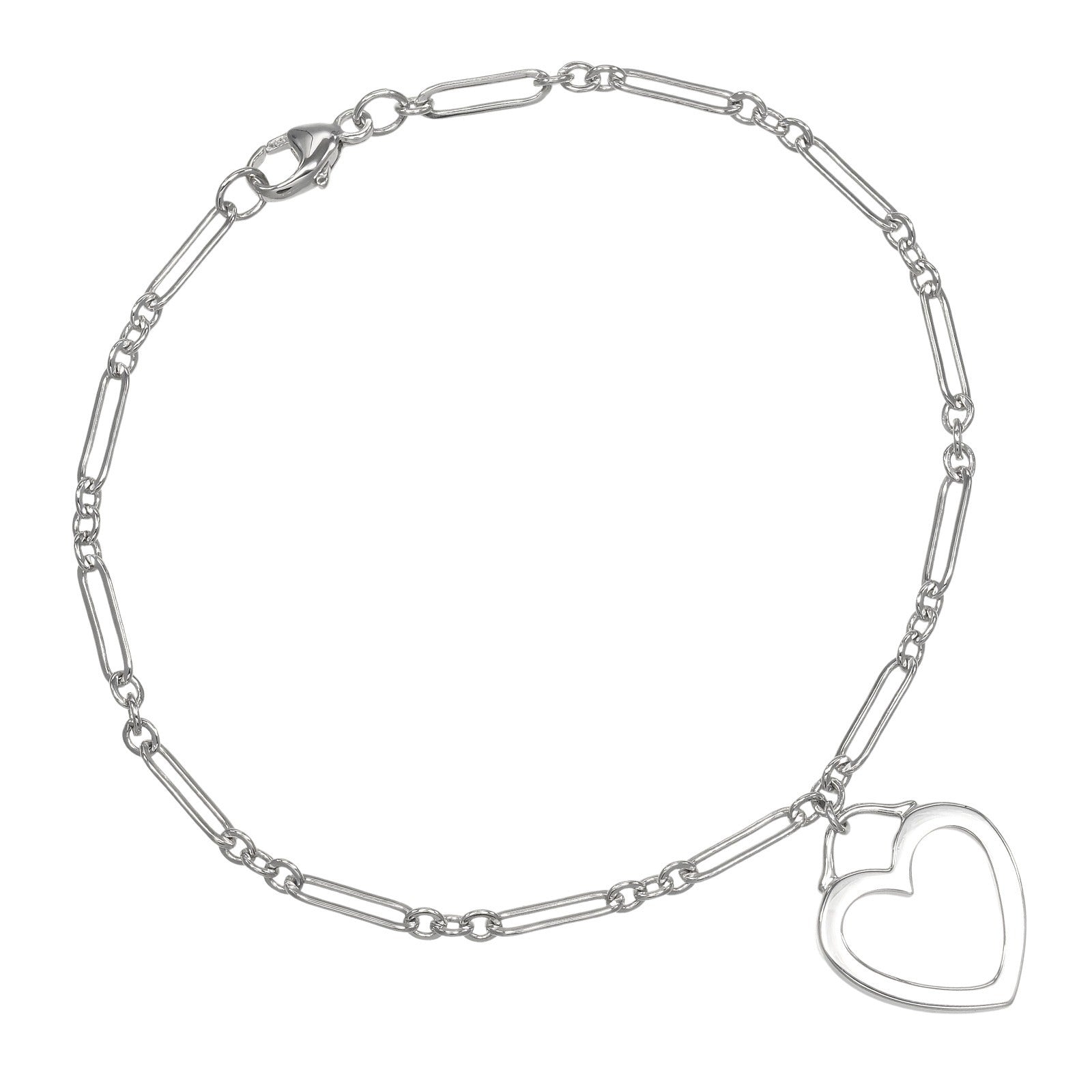 Tiffany Sentimental Heart Au750 White Gold Bracelet