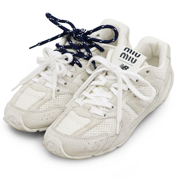 Miu Miu New Balance Collaboration Suede Mesh Sneakers