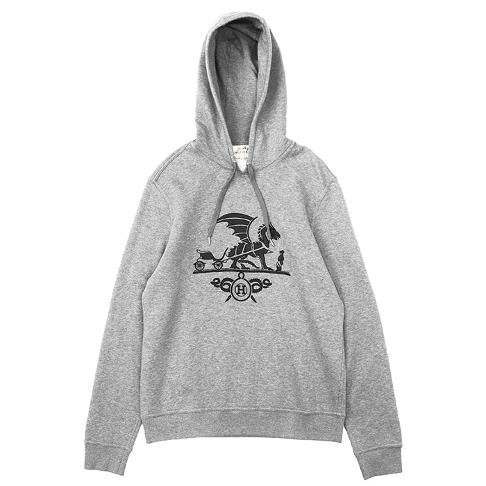 Hermes Ex Libris Dragon Cotton Lambskin Sweatshirt