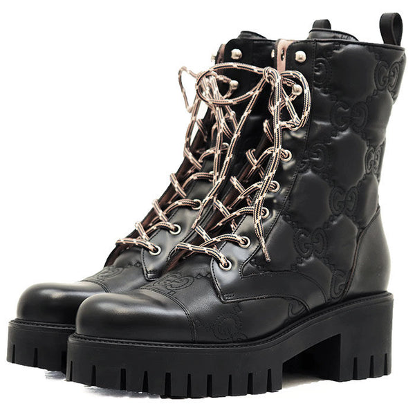 Gucci GG Supreme Leather Boots