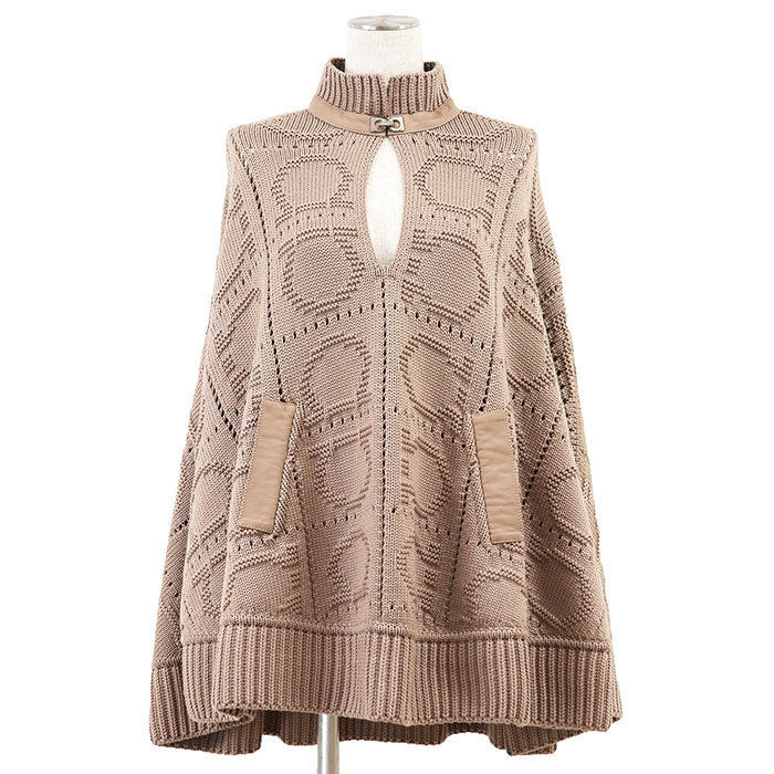 Salvatore Ferragamo Wool Knit Cape – LuxUness