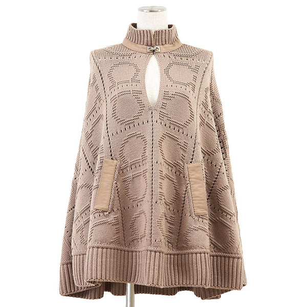 Salvatore Ferragamo Wool Knit Cape