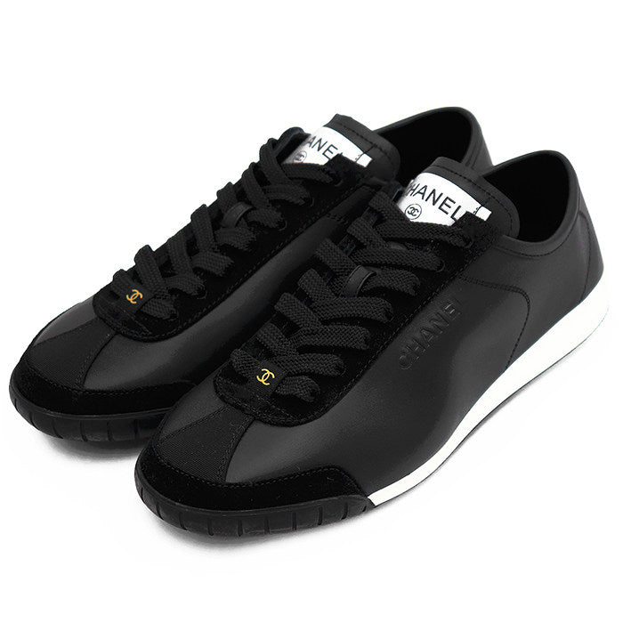 Chanel Leather Suede Sneakers