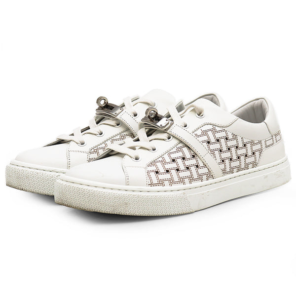 Hermes Kelly Monogram Leather Sneakers