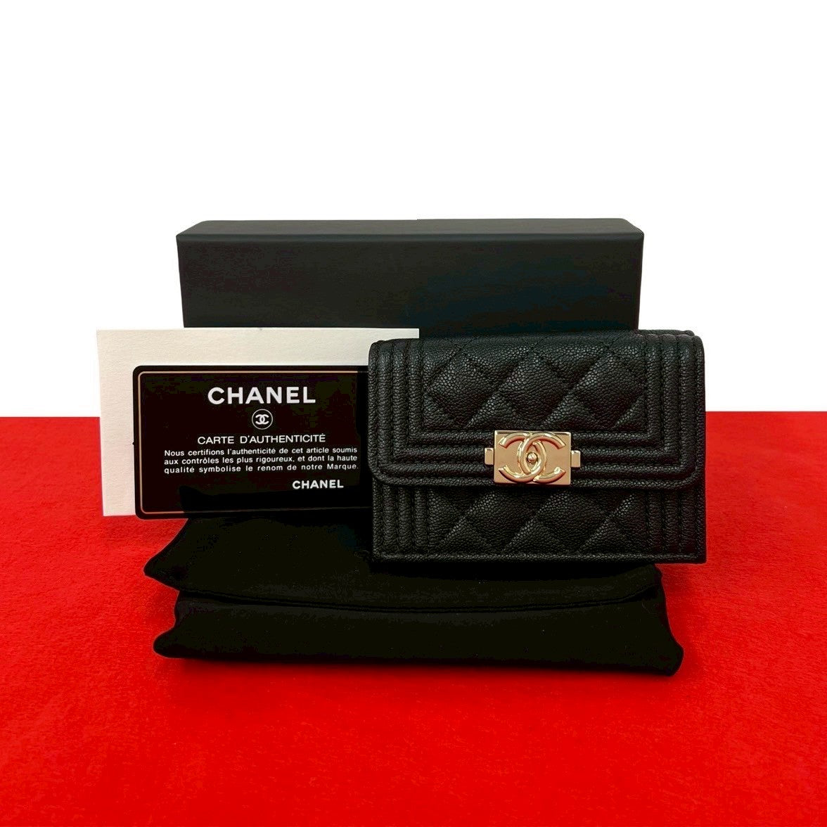 Chanel Boy Chanel Trifold Wallet