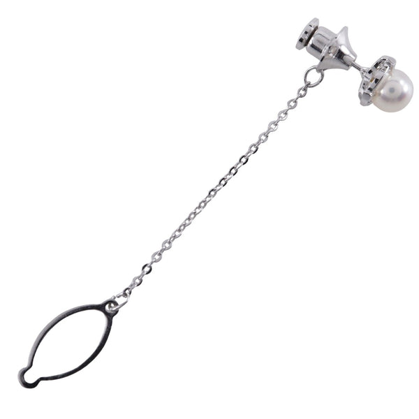 Mikimoto Pearl Tie Pin Silver 7.1mm