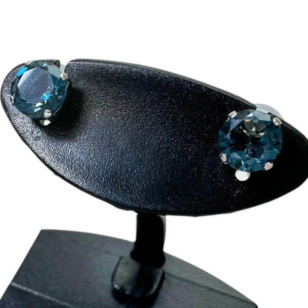 Platinum Blue Topaz Earrings