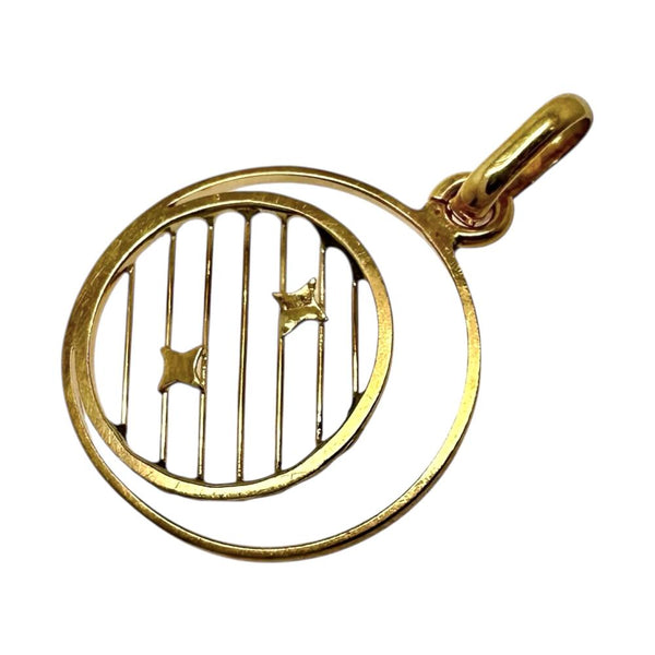 Au750 Round Pendant