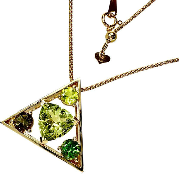 Au750 Tourmaline Chrysoberyl Necklace