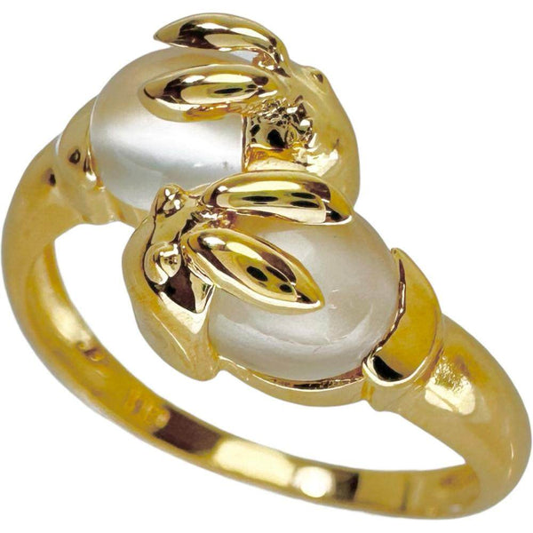 Au750 Moonstone Rabbit Ring