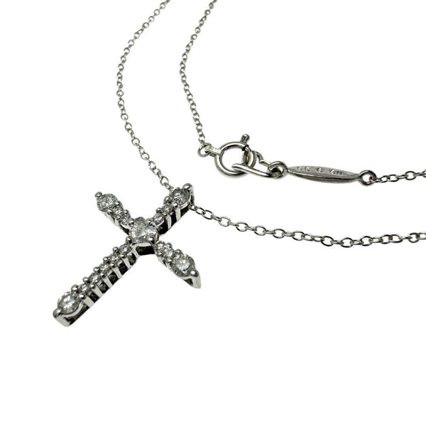 AHKAH Au750 Diamond Cross Necklace