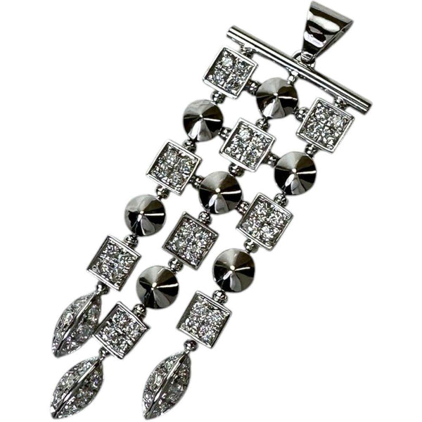 Au750 White Gold Diamond Pendant