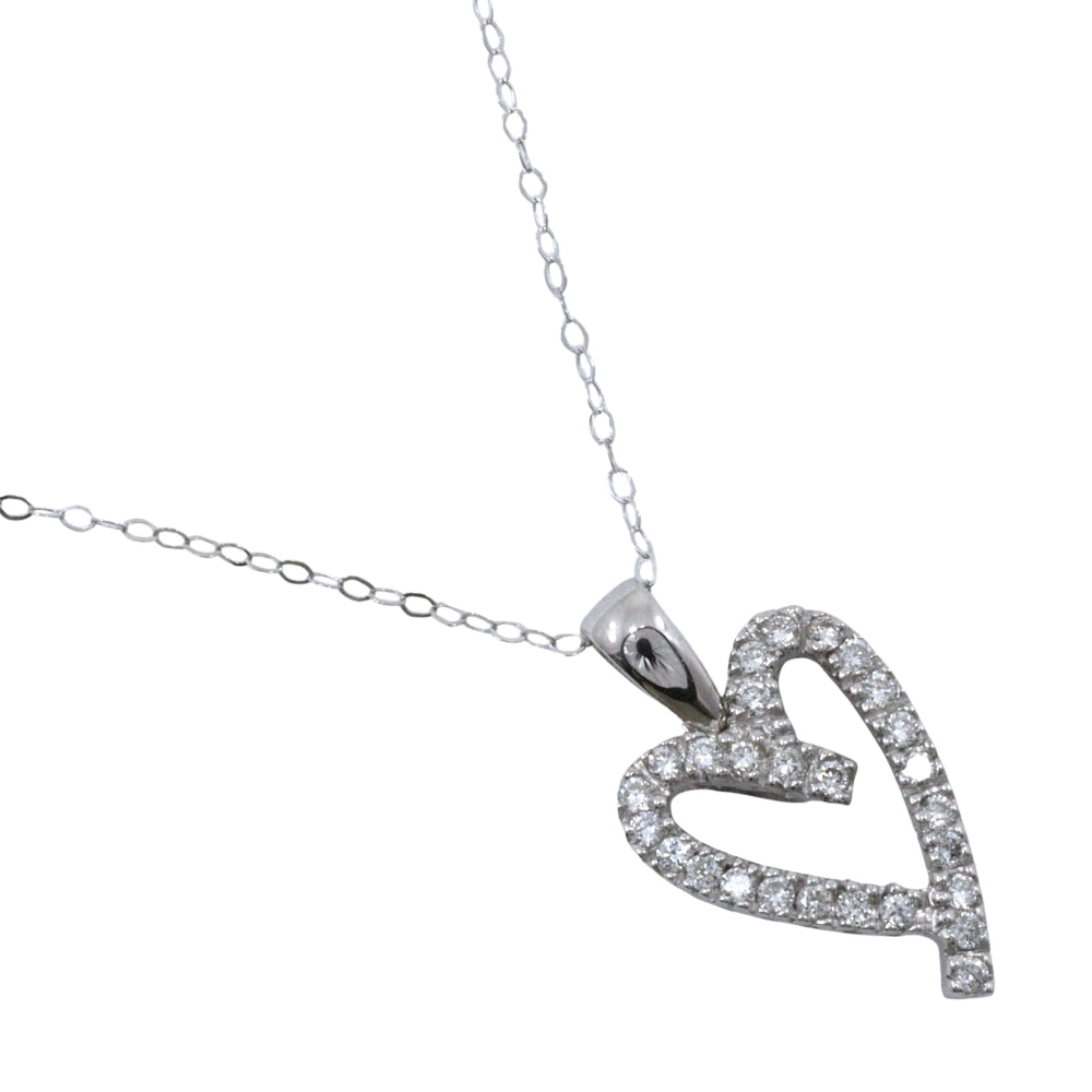 Au750 Diamond Heart Necklace