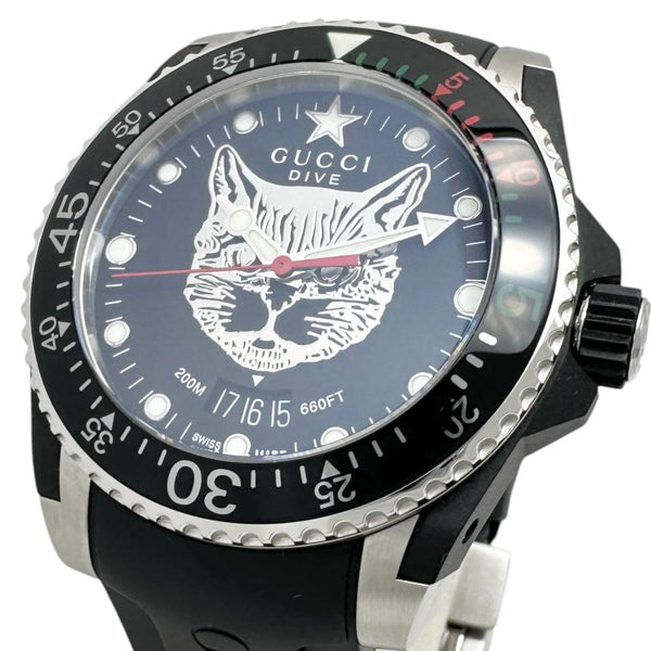 Gucci Dive Cat Stainless Steel Quartz