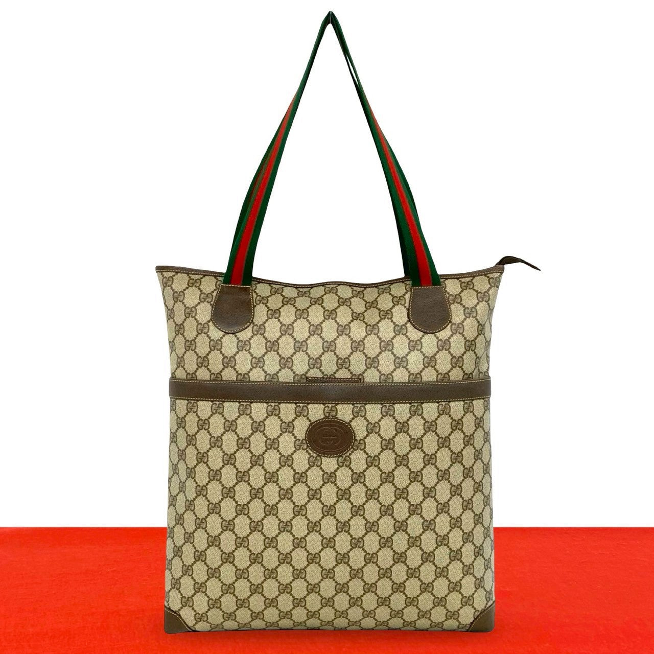 Gucci GG Leather Tote Bag