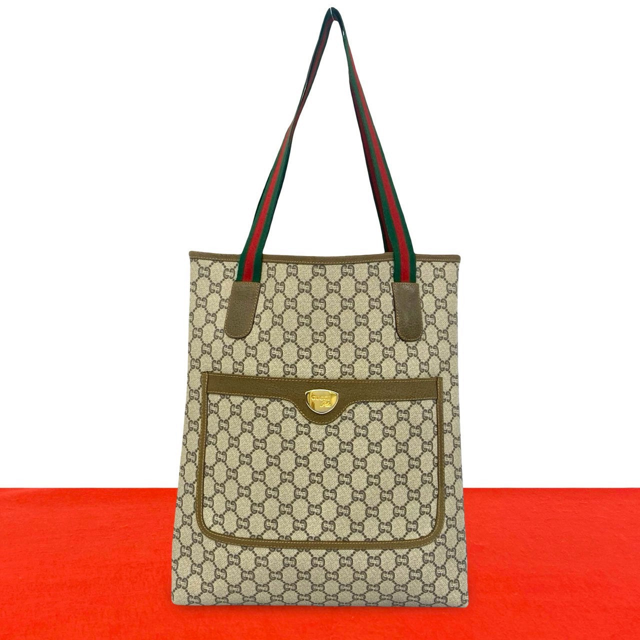 Gucci Leather PVC Tote Bag