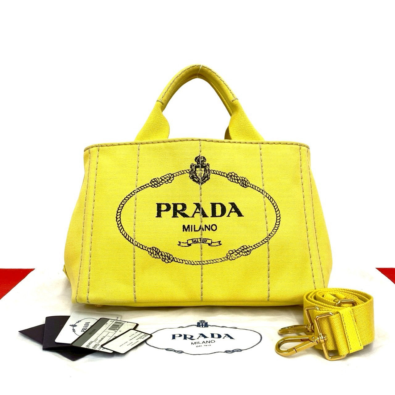 Prada Canapa Canvas 2way Bag