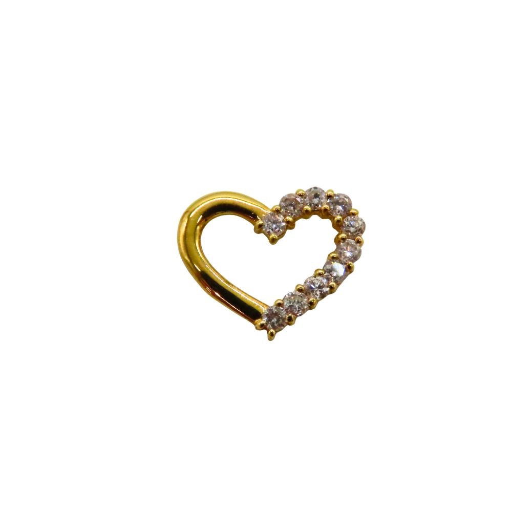 Au750 Heart Pendant Top Diamond Pendant