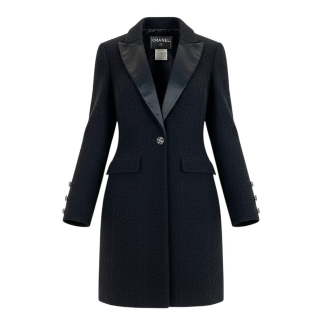 Chanel Wool Nylon Silk Coat