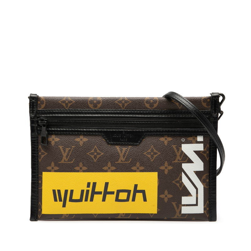 Louis Vuitton Flat Messenger Monogram Shoulder Bag
