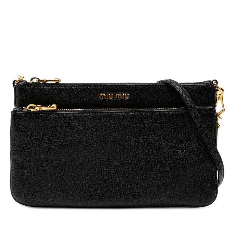 MIUMIU Madras Leather Shoulder Bag