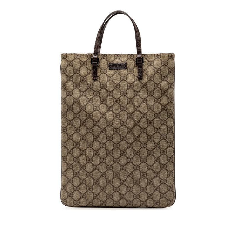 Gucci GG Supreme PVC Leather Tote Bag