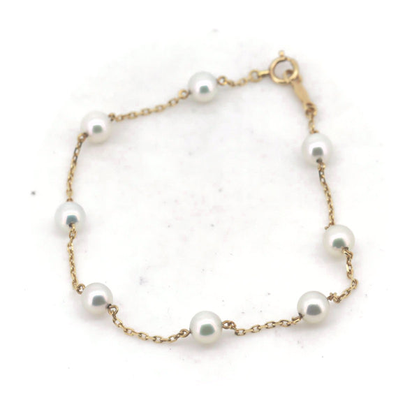 Mikimoto Au750 Pearl Bracelet