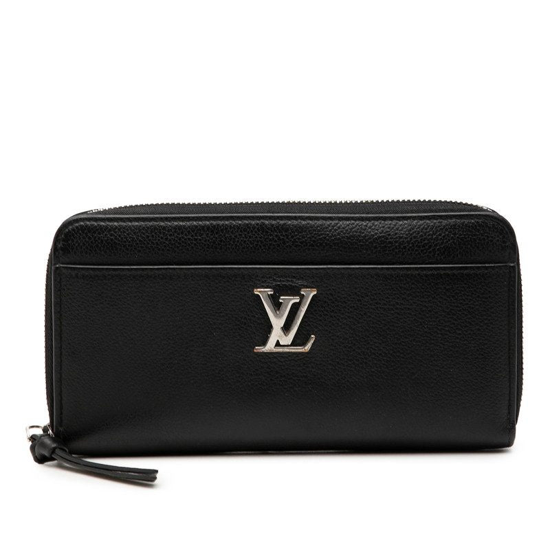 Louis Vuitton Zippy Lockme Leather Long Wallet