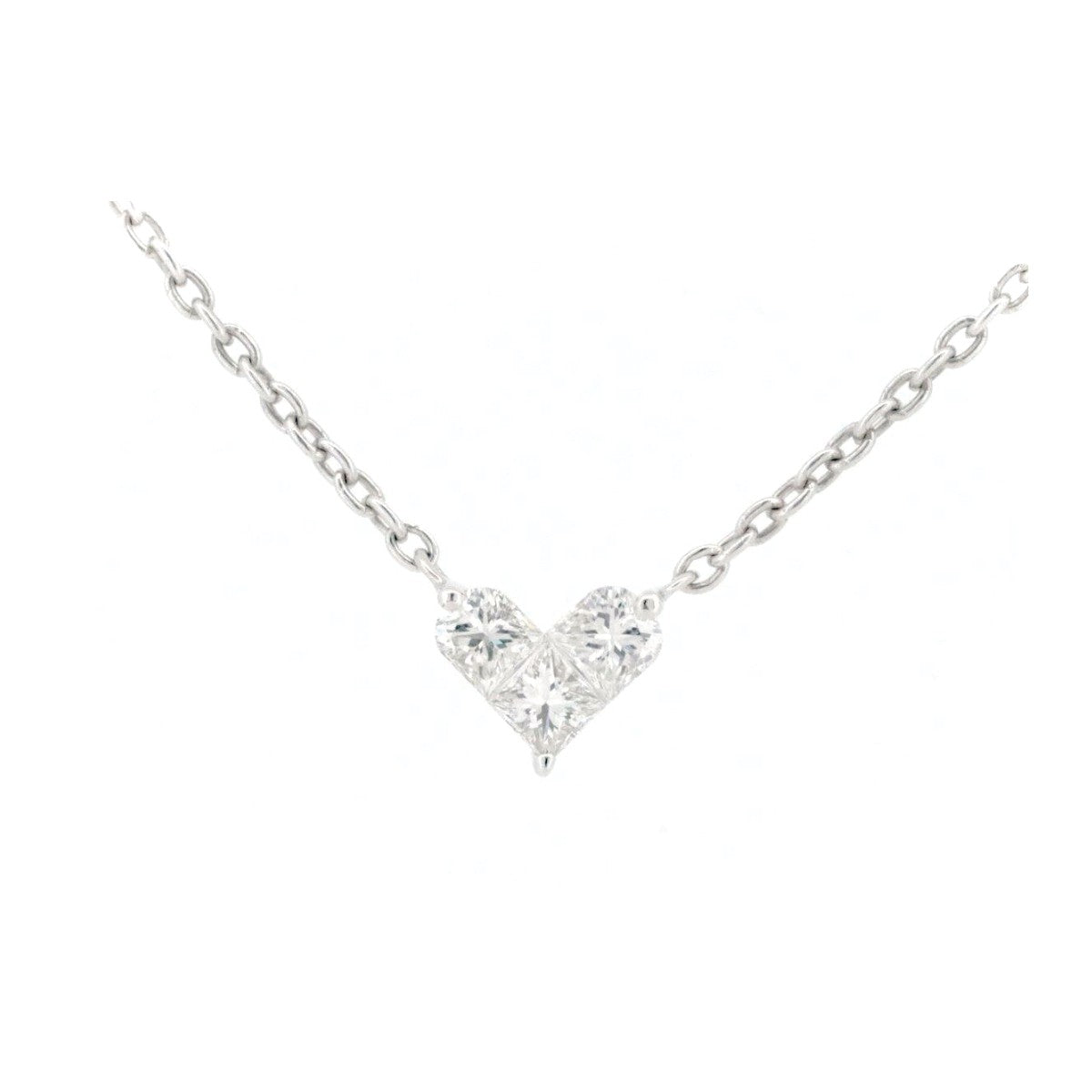 Star Jewelry Mysterious Heart Au750 Diamond Necklace
